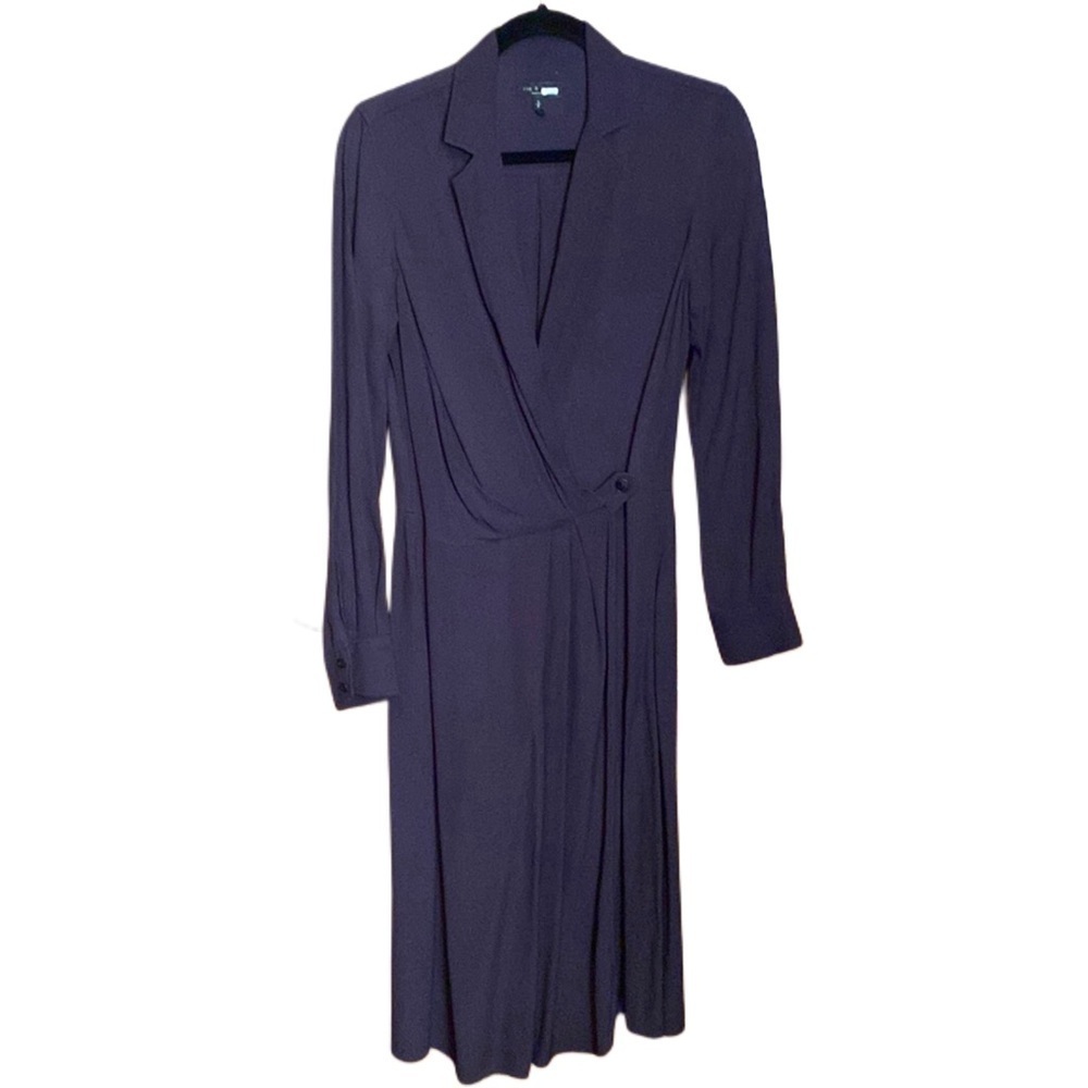 Rag & Bone Gray-Black Dean wrap Dress sz S